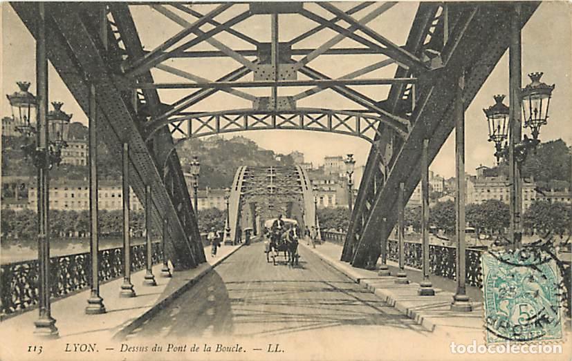 Postkarten: France - 69 - Lyon - Dessus du Pont de la Boucle - Anim&eacute;e - Chevaux - Cal&egrave;che - CPA - Voir Scans Rec