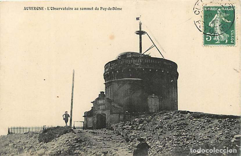 Postkarten: France - 63 - Le Puy de Dome - L'Observatoire au sommet da Pay-de-D&ocirc;me - Anim&eacute;e - CPA - Voir Scans R