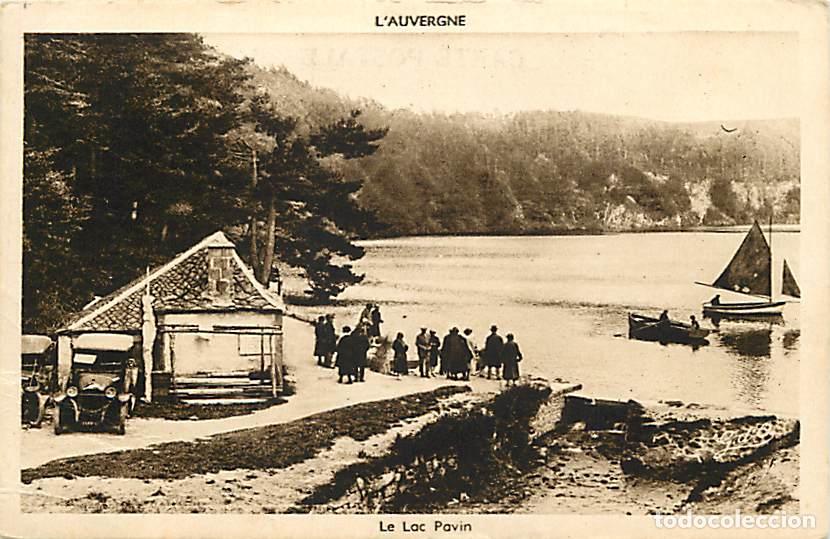 Postkarten: France - 63 - Le Lac Pavin - Anim&eacute;e - Automobiles - Etat pli visible - CPA - Voir Scans Recto-Verso