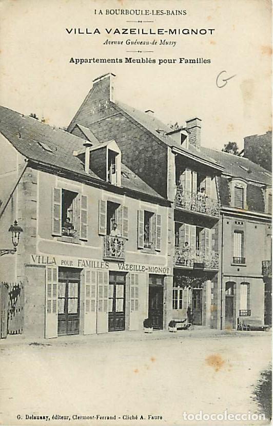 Postkarten: France - 63 - La Bourboule - Villa Vazeille-Mignot - Appartements Meubl&eacute;s pour Familles - Anim&eacute;e - C