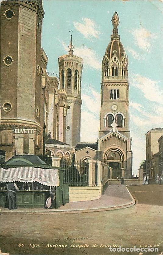 Postkarten: France - 69 - Lyon - Ancienne Chapelle de Fourvi&egrave;res - Anim&eacute;e - Coloris&eacute;e - Oblit&eacute;ration ronde de 19