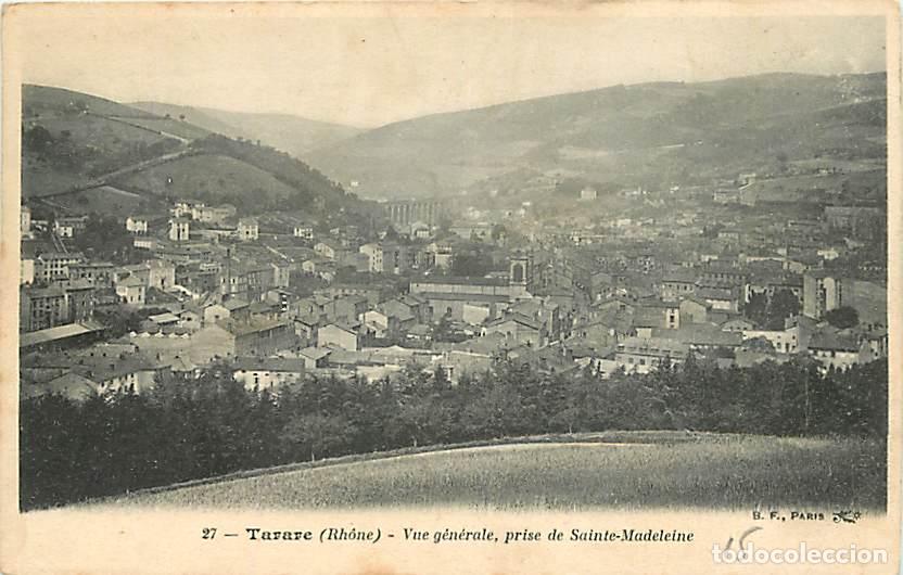 Postkarten: France - 69 - Tarare - Vue g&eacute;n&eacute;rale, prise de Sainte-Madeleine - Oblit&eacute;ration ronde de 1906 - CPA -