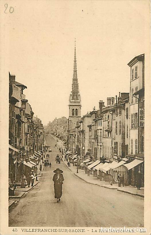 Postkarten: France - 69 - Villefranche sur Saone - Rue Nationale - Anim&eacute;e - CPA - Voir Scans Recto-Verso
