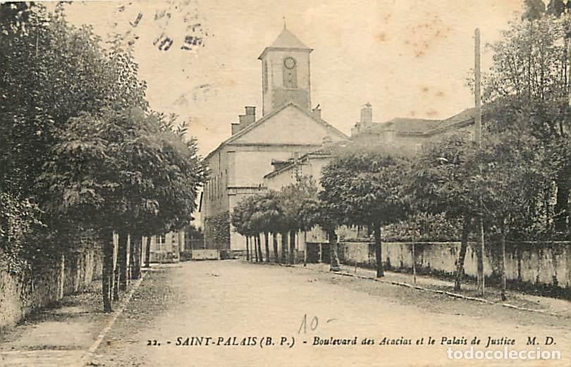 Postkarten: France - 64 - Saint Palais - Boulevard des Acacias et Palais de Justice - CPA - Voir Scans Recto-Ver