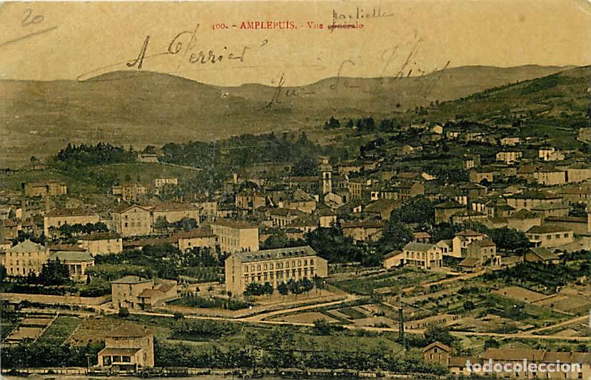 Postkarten: France - 69 - Amplepuis - Vue G&eacute;n&eacute;rale - Coloris&eacute;e - Correspondance - Voyag&eacute;e en 1907 - CPA - Voir S