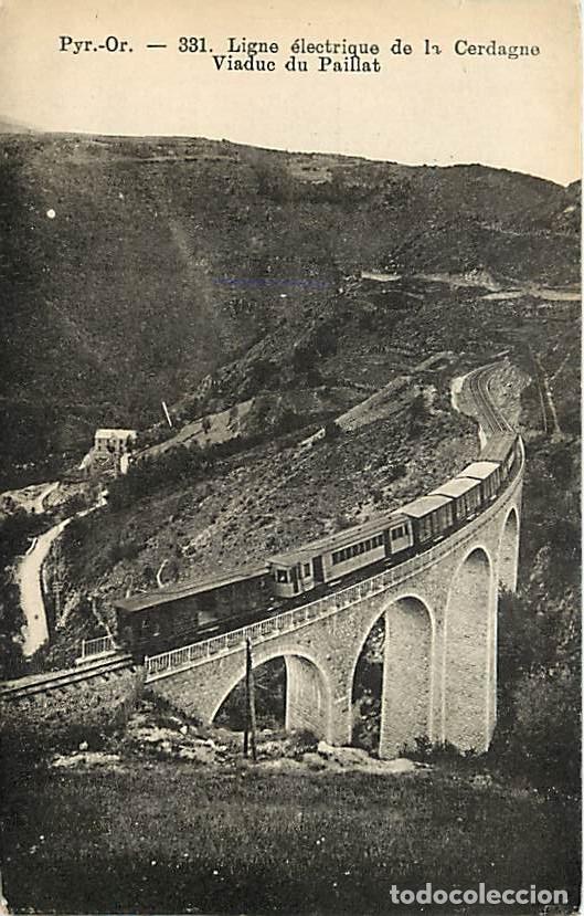 Postkarten: France - 66 - Pyr&eacute;nes Orientales - Ligne &eacute;lectrique de la Cerdagne - Anim&eacute;e - Trains - CPA - Voir Sc
