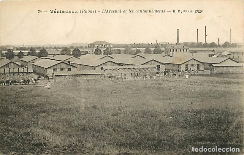 Postkarten: France - 69 - V&eacute;nissieux - L'Arsenal et les cantonnements - Correspondance - Voyag&eacute;e en 1917 - CPA -