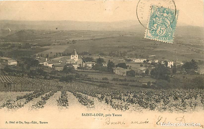 Postkarten: France - 69 - Saint Loup - Vue G&eacute;n&eacute;rale du village pr&egrave;s de Tarare - Pr&eacute;curseur - Oblit&eacute;ration ronde