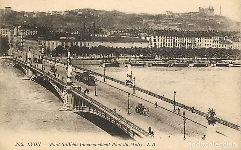 Postales: France - 69 - Lyon - Pont Galli&eacute;ni {anciennement Pont du Midi) - Anim&eacute;e - Tramway - CPA - Voir Scans
