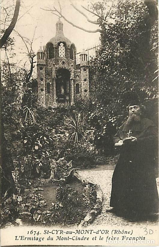 Cartoline: France - 69 - Saint Cyr au Mont d'Or - L'Ermitage du Mont-Cindre et le fr&egrave;re Fran&ccedil;ois - Anim&eacute;e - CPA