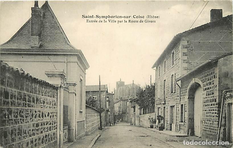 Cartoline: France - 69 - Saint Symphorien sur Coise - Entr&eacute;e de la Ville par la Route de Givors - Oblit&eacute;ration