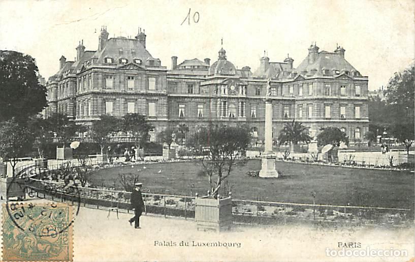 Cartoline: France - 75 - Paris - Palais du Luxermbourg - Anim&eacute;e - Etat pli visible - CPA - Voir Scans Recto-Ver