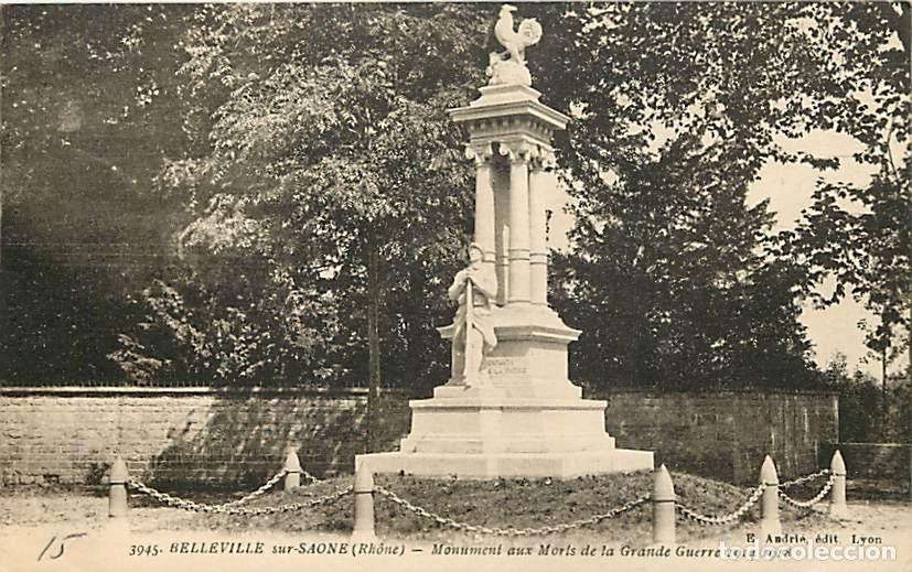 Cartoline: France - 69 - Belleville sur Saone - Monument aux Morts de la Grande Guerre 1914 1918 - CPA - Voir S