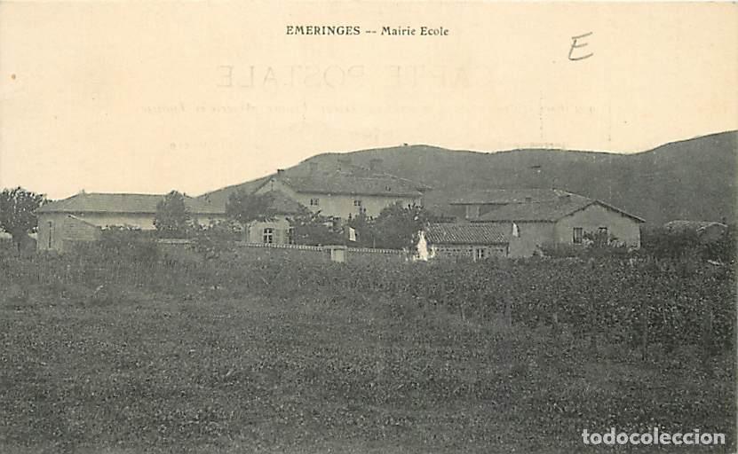 Cartoline: France - 69 - Emeringes - Mairie Ecole - Correspondance - Voyag&eacute;e en 1911 - CPA - Voir Scans Recto-V