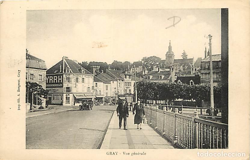 Postales: France - 70 - Gray - Vue G&eacute;n&eacute;rale - Anim&eacute;e - Automobiles - Oblit&eacute;ration ronde de 1936 - CPA - Voir S