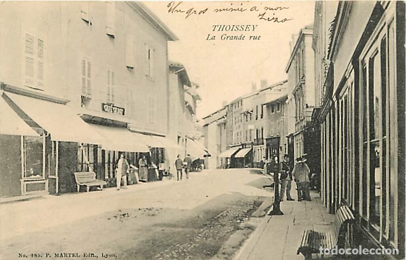 Postales: France - 69 - Thoissey - La Grande rue - Anim&eacute;e - Pompe &agrave; eau - CPA - Voir Scans Recto-Verso