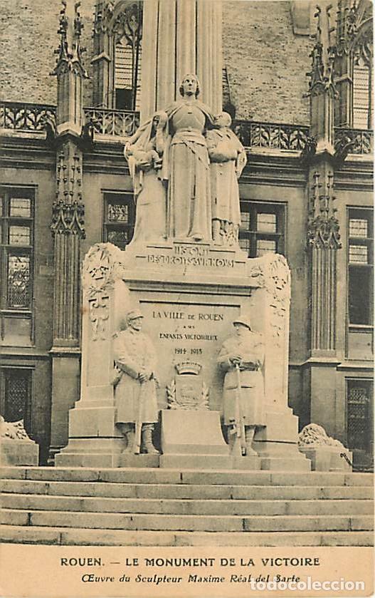 Postales: France - 76 - Rouen - Monument de la Victoire - Oeuvre du Sculpteur Maxime R&eacute;al del Sarte - CPA - Vo