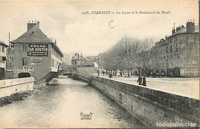 Postais: France - 73 - Chamb&eacute;ry - La Leysse et le Boulevard du Mus&eacute;e - Anim&eacute;e - Publicit&eacute; Panneau Publicitair