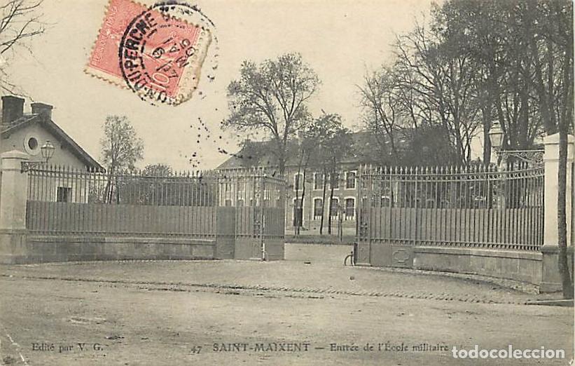 Postales: France - 79 - Saint Maixent - Entr&eacute;e de l'Ecole Militaire - Correspondance - Oblit&eacute;ration ronde de 1