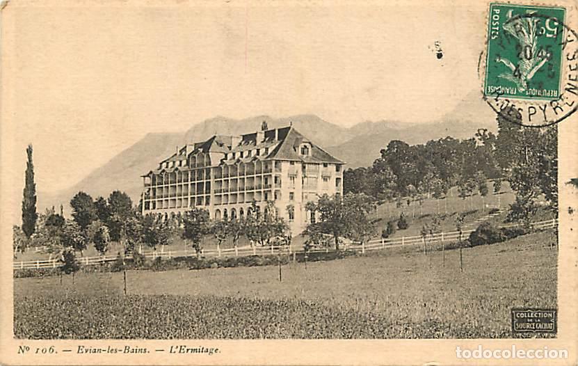 Postales: France - 74 - Evian les Bains - L'Ermitage - Oblit&eacute;ration ronde de 1913 - CPA - Voir Scans Recto-Ver
