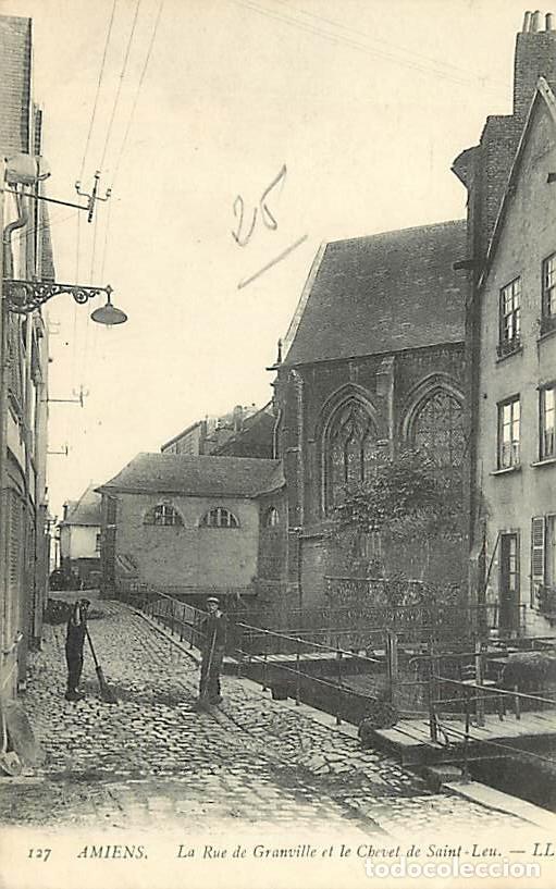 Postales: France - 80 - Amiens - Rue de Granvilie et le Chevet de Saint-Leu - Anim&eacute;e - Carte Neuve - CPA - Voi
