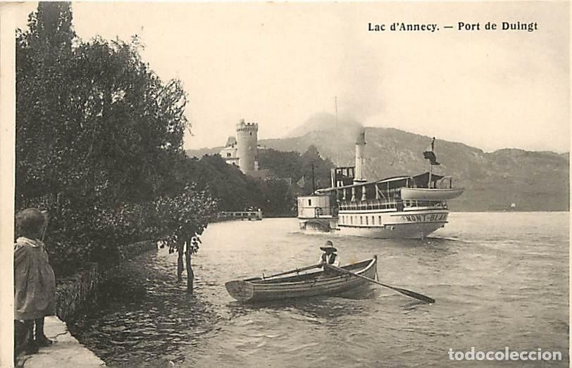 Postales: France - 74 - Lac d'Annecy - Port de Duingt - Anim&eacute;e - Bateaux - CPA - Voir Scans Recto-Verso