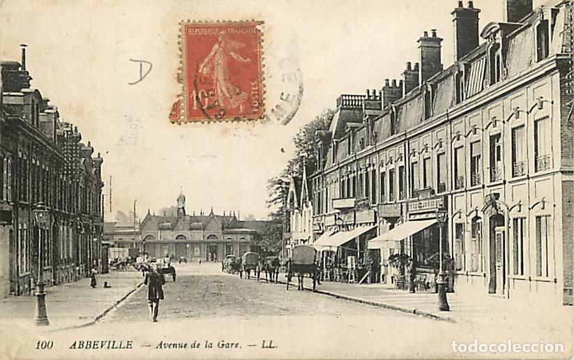Postales: France - 80 - Abbeville - Avenue de la Gare - Anim&eacute;e - CPA - Voir Scans Recto-Verso