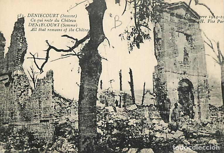 Cartoline: France - 80 - Deniecourt - Ce qui reste du Ch&acirc;teau - Anim&eacute;e - Ruines - CPA - Voir Scans Recto-Verso