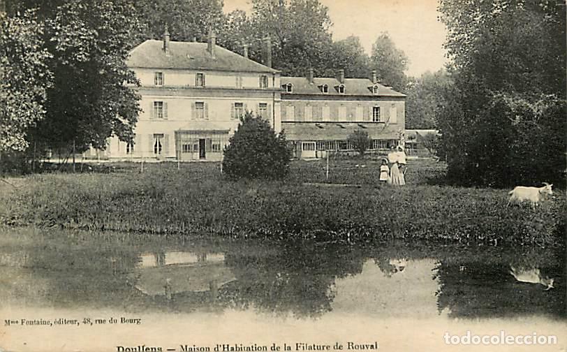 Cartoline: France - 80 - Doullens - Maison d'Habitation de la Filature de Rouval - Anim&eacute;e - Correspondance - CP