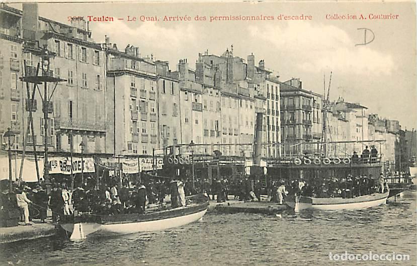 Cartoline: France - 83 - Toulon - Le Quai - Arriv&eacute;e des permissionnaires d'escadre - Anim&eacute;e - Carte Neuve - CPA