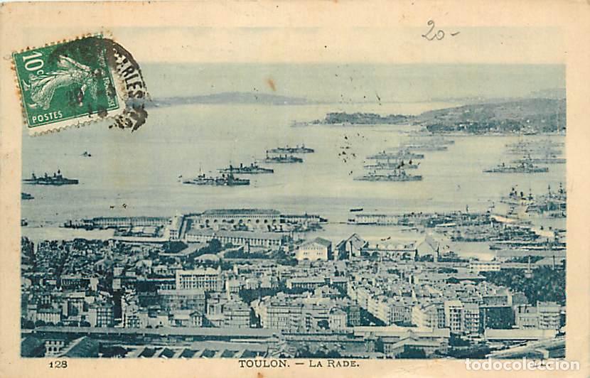 Postais: France - 83 - Toulon - La Rade - Bateaux - Oblit&eacute;ration ronde de 1924 - CPA - Voir Scans Recto-Verso