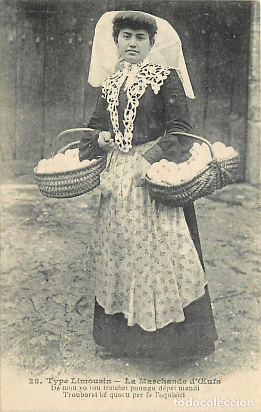 Postales: France - 87 - Haute Vienne - Type Limousin - La Marchande d'�ufs - Anim&eacute;e - Folklore - Correspondanc