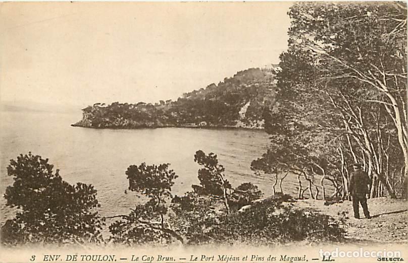 Postales: France - 83 - Le Cap Brun - Le Port M&eacute;)&egrave;an et Pins des Magaud - Anim&eacute;e - Correspondance - Voyag&eacute;e en