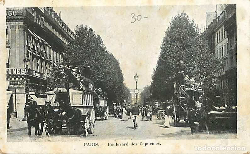 Postales: France - 75 - Paris - Boulevard des Capucines - Anim&eacute;e - Chevaux - Cal&egrave;che - CPA - Voir Scans Recto-