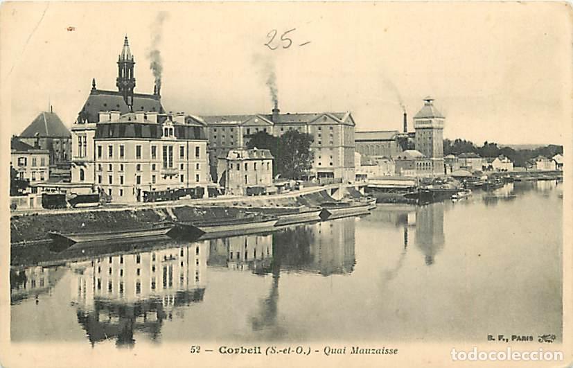 Cartes Postales: France - 91 - Corbeil - Quai Mauzaisse - Etat l&eacute;ger pli visible - CPA - Voir Scans Recto-Verso