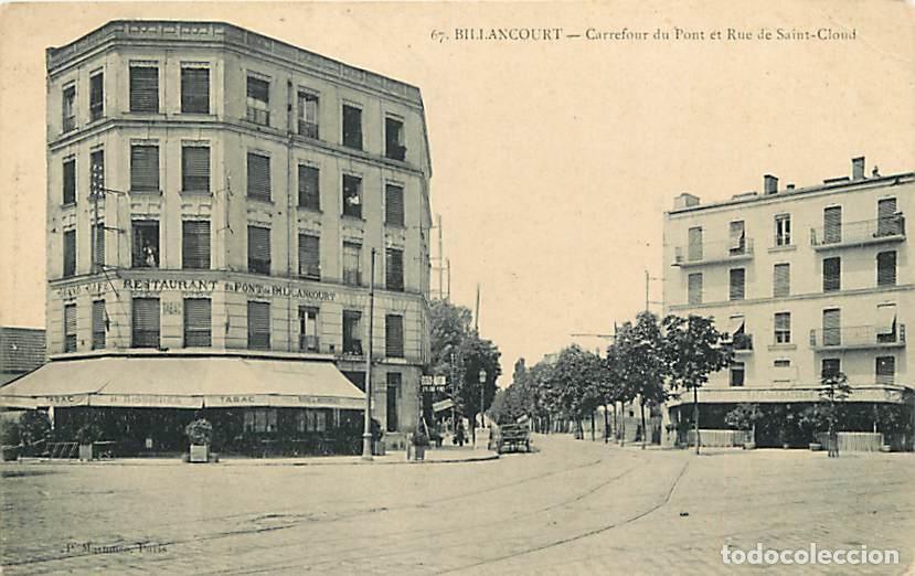Cartes Postales: France - 92 - Billancourt - Carrefourr du Pont et Rue de Saint-Cloud - Anim&eacute;e - Carte Neuve - CPA -