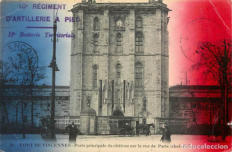 Postales: France - 94 - Vincennes - Fort de Vincennes - Porte principale du ch&acirc;teau sur la rue de Paris - Anim