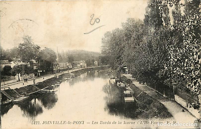 Postales: France - 94 - Joinville le Pont - Les Bords de la Marne - L'ile Fanac - Oblit&eacute;ration ronde de 1933 -