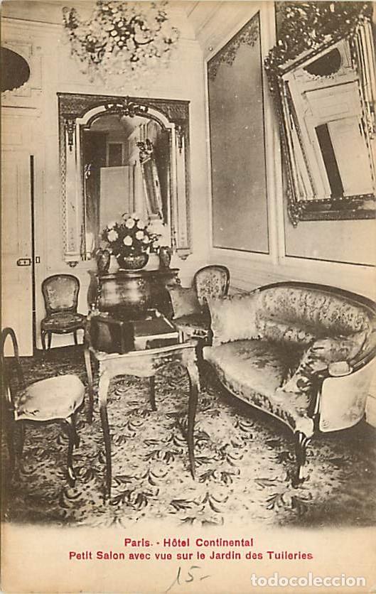 Postales: France - 75 - Paris - Hotel Continental - Petit Salon avec vue sur la Jardin des Tuileries - CPA - V