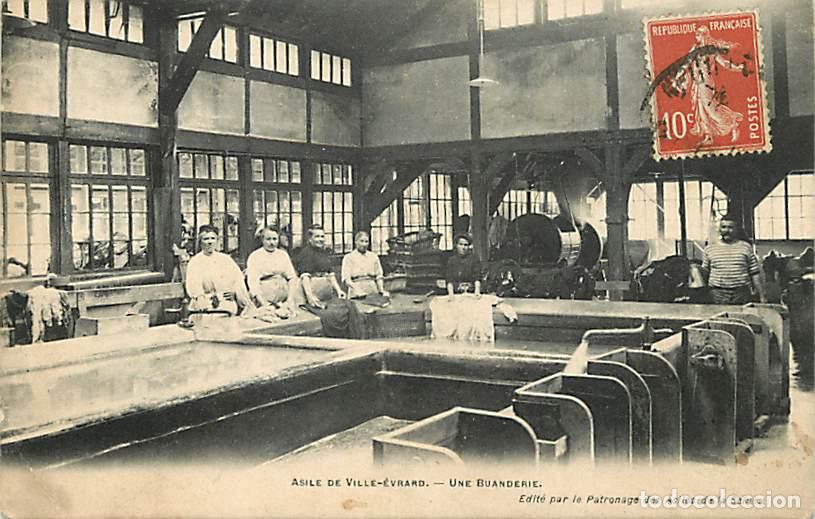 Postales: France - 93 - Ville Evrard - Asile de Ville-Evrard - Une buanderie - Anim&eacute;e - Correspondance - CPA -