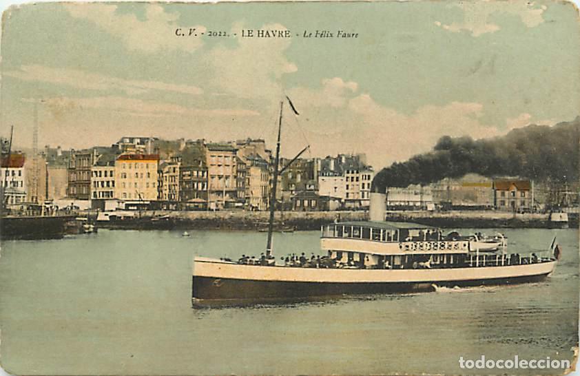 Postais: France - 76 - Le Havre - Le F&eacute;lix Faure - Coloris&eacute;e - Bateaux - Correspondance - CPA - Voir Scans Re
