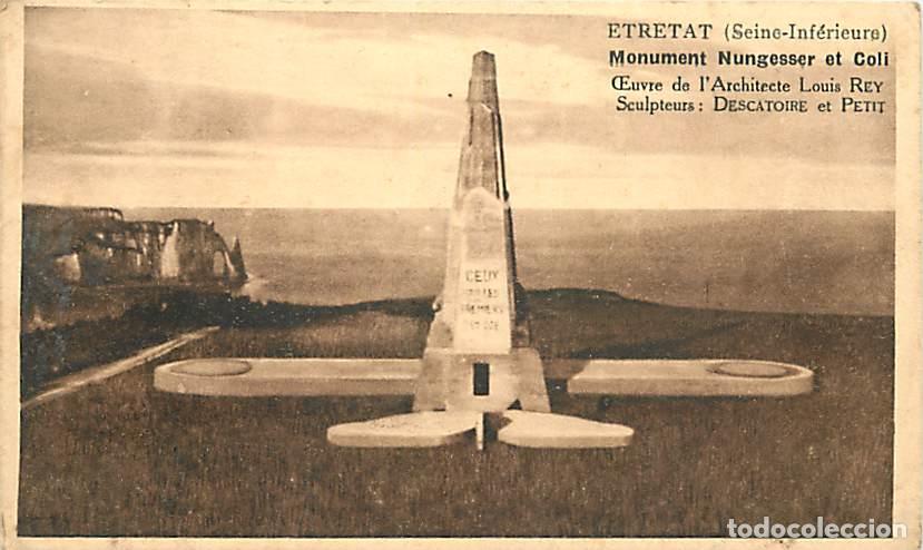 Postais: France - 76 - Etretat - Monument Nungesser et Coli - CPA - Voir Scans Recto-Verso