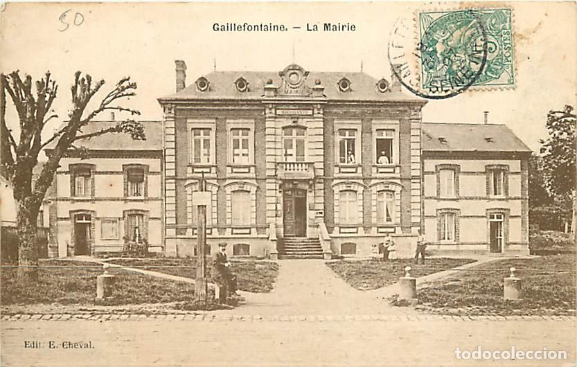 Cartoline: France - 76 - Gaillefontaine - La Mairie - Anim&eacute;e - Oblit&eacute;ration ronde de 1907 - CPA - Voir Scans Re