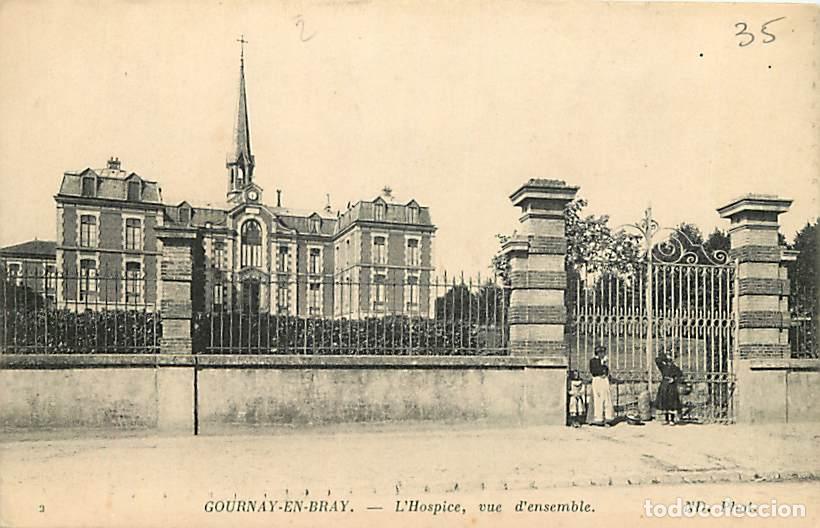 Postais: France - 76 - Gournay en Bray - L'Hospice, vue d'ensemble - Anim&eacute;e - CPA - Voir Scans Recto-Verso