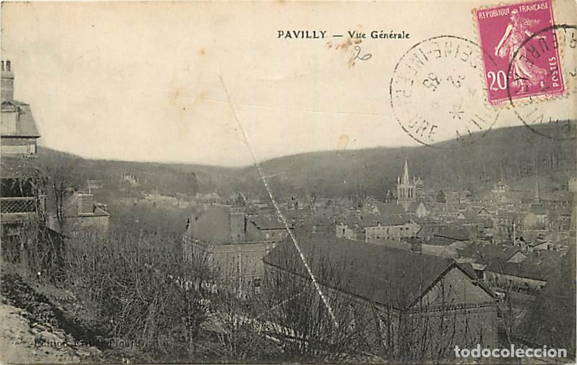 Postais: France - 76 - Pavilly - Vue G&eacute;n&eacute;rale - Oblit&eacute;ration ronde de 1935 - Etat trace de d&eacute;coupe visible au