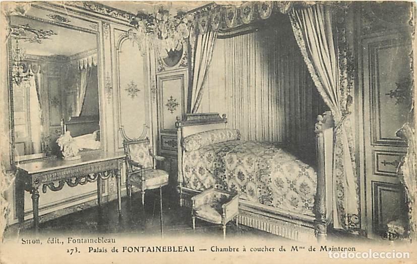 Postais: France - 77 - Fontainebleau - Palais de Fontaineblau - Chambre &agrave; coucher de Mme de Maintenon - CPA -