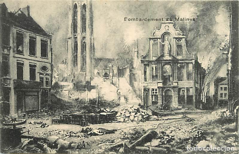 Postais: Belgique - Malines - Guerre 1914-1918 - Bombardement de Malines - CPA - Voir Scans Recto-Verso