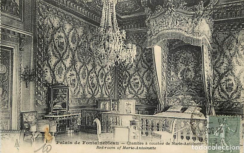 Postais: France - 77 - Fontainebleau - Palais de Fontaineblau - Chambre &agrave; coucher de Marie-Antoinette - Corre