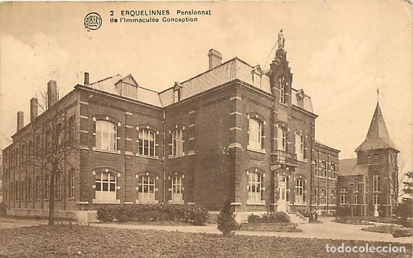 Postais: Belgique - Erquelinnes - Pensionnat de l'Immacul&eacute;e Conception - Correspondance - Oblit&eacute;ration ronde