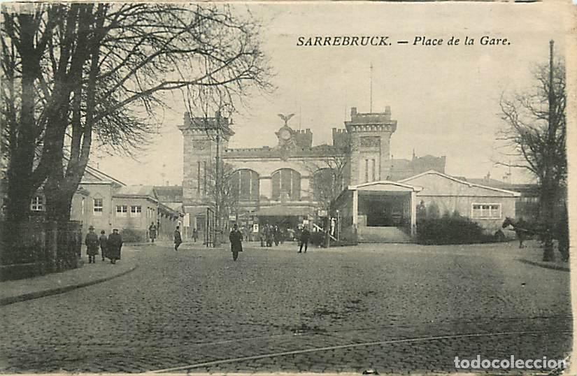 Postais: Allemagne - Sarrebruck - Place de la Gare - Anim&eacute;e - CPA - Voir Scans Recto-Verso